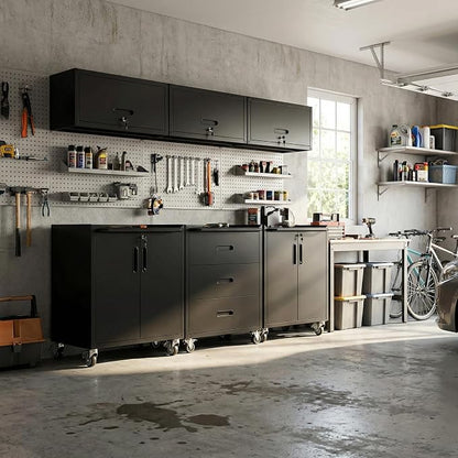 Garage Cabinet System | Heavy Duty Steel All-in-One Modular Garage Cabinet Set - Image 8