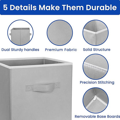 Criusia Storage Cubes, 11 Inch Cube Storage Bins - Image 6