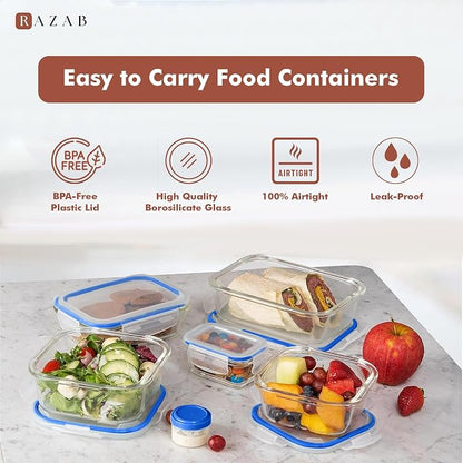 Razab 35 Pc Set Glass Food Storage Containers - Image 7