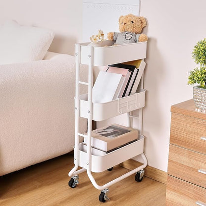 MAX Houser Slim 3-Tier Rolling Utility Cart - Image 5