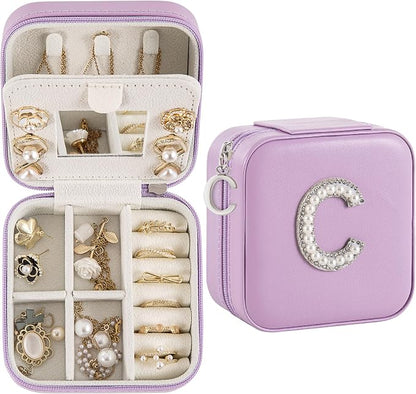 Travel Jewelry Case, Small Jewelry Box Organizer by Unknown