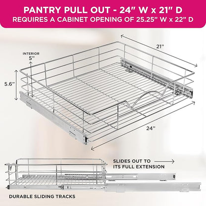 HOLDN’ STORAGE Heavy-Duty Premium Collection Pull Out Cabinet Organizer - Image 3
