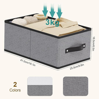Fabric Storage Boxes, 16.1 × 9.8 × 6.5 Inch Storage Baskets - Image 6