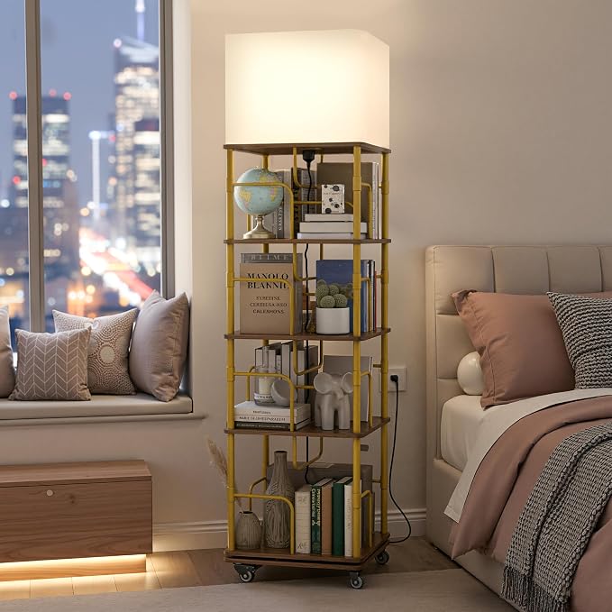 Quikraen 4-Tier Rotating Bookshelf - Image 8