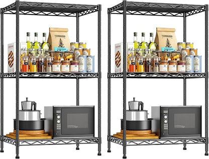 DurayLoly 3-Tier Narrow Shelf Adjustable Storage Rack by Durayloly