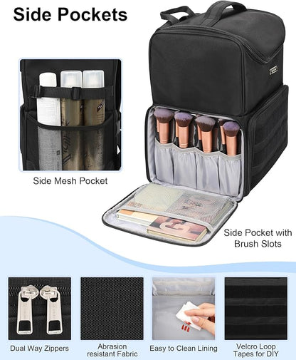 Relavel Makeup Backpack Large Makeup Bag - Image 5