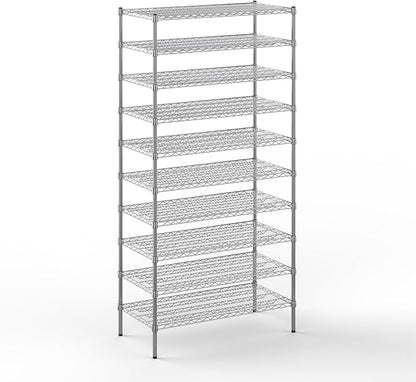 21" Deep x 42" Wide x 86" Height Wire Shelving Kit | 10-Tier | NSF Commercial by Regal+Altair