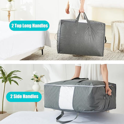 105L Extra Large Storage Bags for Blankets, King Comforters, Sheets - Image 4