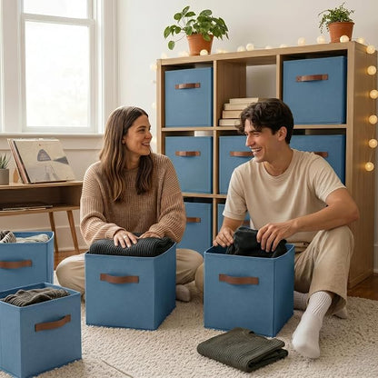 GRANNY SAYS Cube Storage Bins, 11 Inch Storage Cube Organizer, Collapsible - Image 6