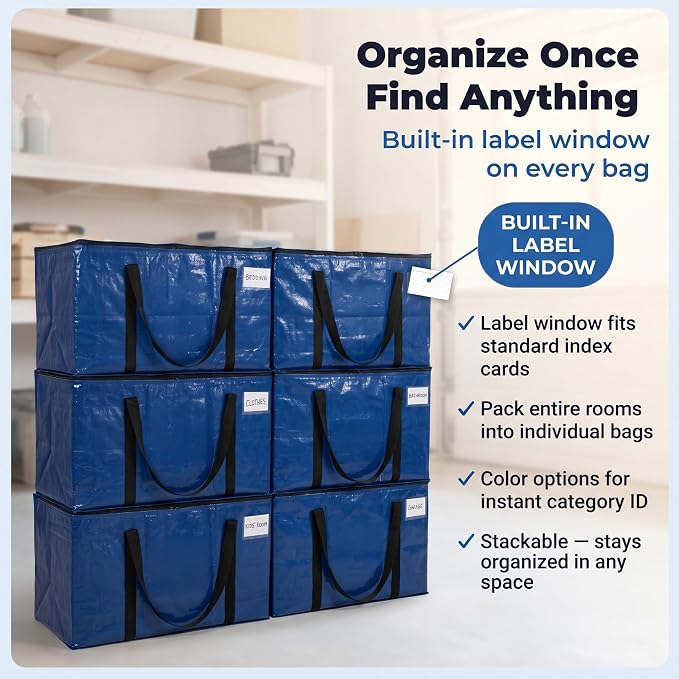 ClearSpace Heavy Duty Moving Bags or Storage Bag – Large Moving Boxes - Image 6