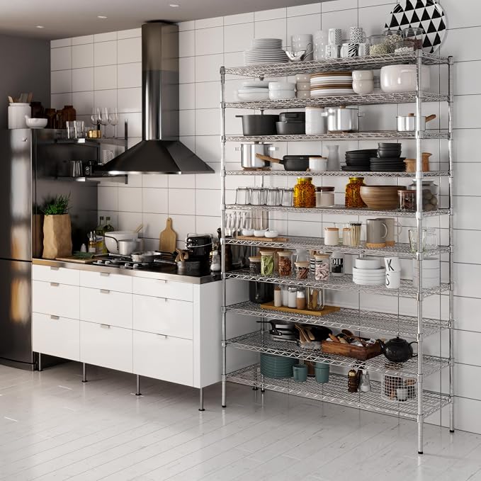 18" Deep x 54" Wide x 86" Height Wire Shelving Kit | 10-Tier | NSF Commercial - Image 2