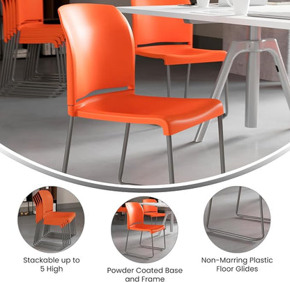 Flash Furniture Hercules Series Contoured Stacking Chairs - Image 5