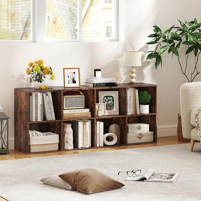 Giantex 8-Cube Bookcase, Floor Standing Bookshelf - Image 2