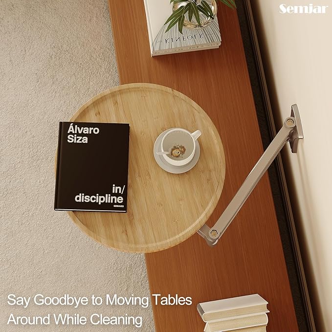 Wall Mounted Folding Table, Retractable Small Bamboo Drop Down Floating Wall - Image 4