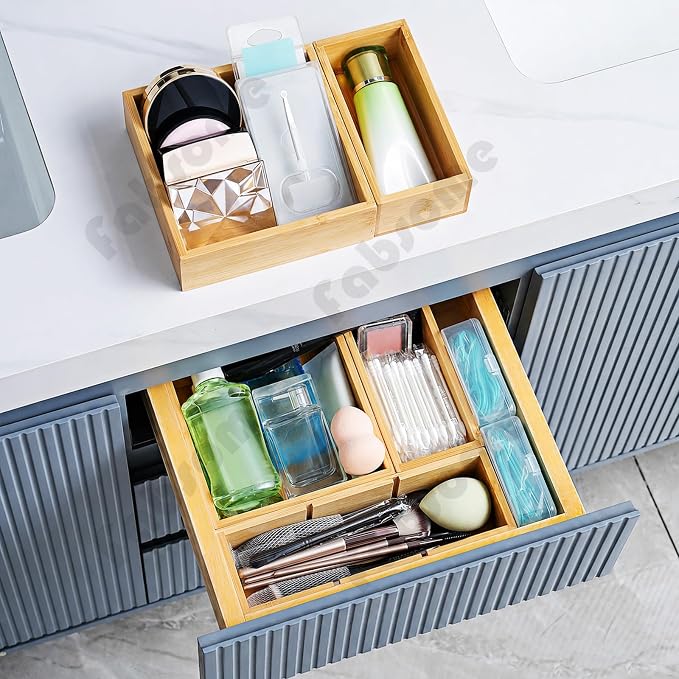 Fabsome Drawer Organizer, Small Wooden Container Tray - Image 3