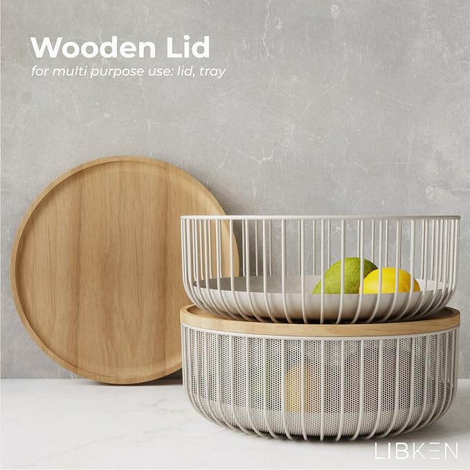 Metal Wire Mesh Fruit Baskets - Image 2