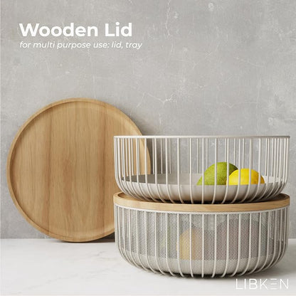 Metal Wire Mesh Fruit Baskets - Image 2
