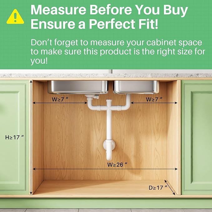 Kitstorack Under Sink Organizer, Slide out Storage Drawer Rack - Image 2