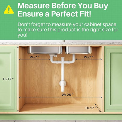 Kitstorack Under Sink Organizer, Slide out Storage Drawer Rack - Image 2