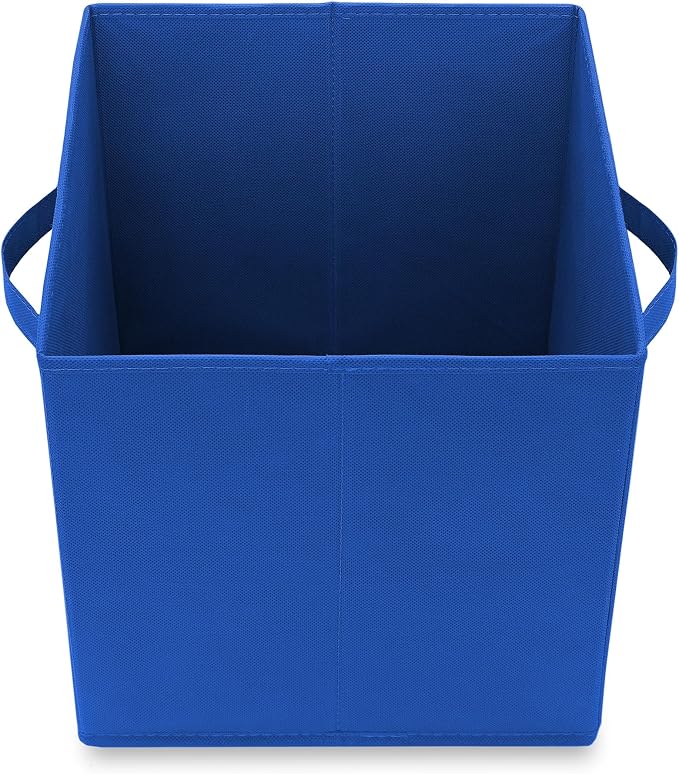 Casafield Set of 6 Collapsible Fabric Cube Storage Bins, Royal Blue - Image 4