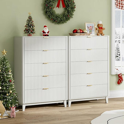 WLIVE Fluted Dresser for Bedroom - Image 5