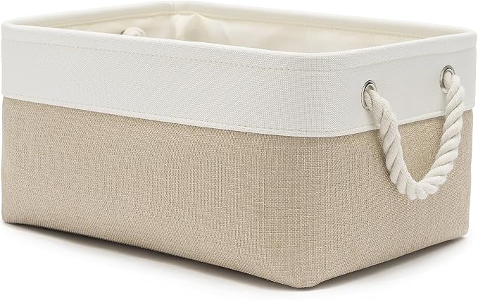 13.8x9.8x6.7 Inch Fabric Small Storage Bins by VQRTEXAStorageBasket
