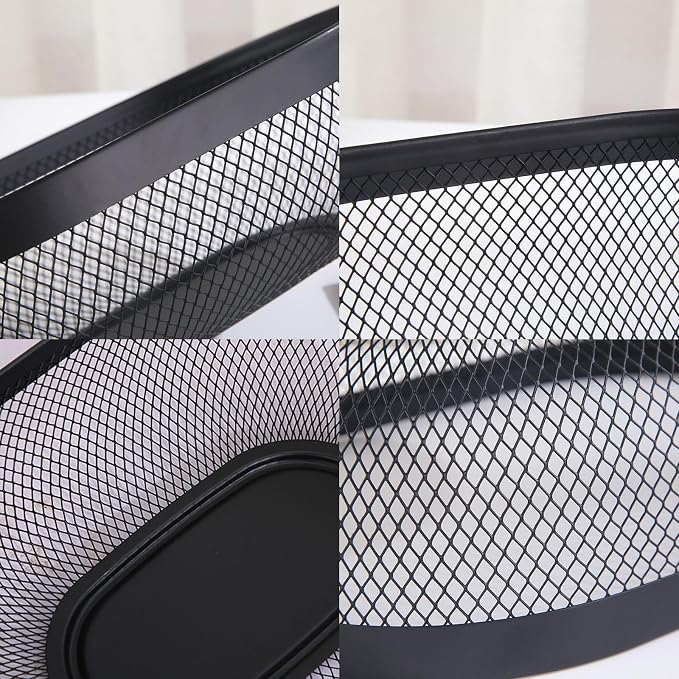 AJIODA Metal Mesh Steel Basket, Oval Metal Wire Storage Organizer Baskets Multi - Image 5