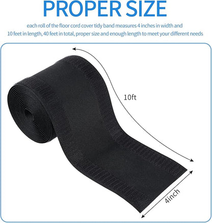 WILLBOND Carpet Cord Cover Cable Grip Floor Cover Cable Protector Management - Image 2