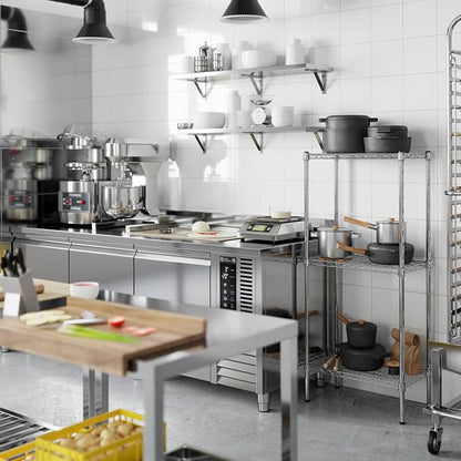 14" Deep x 24" Wide x 54" Height Wire Shelving Kit | 3-Tier | NSF Commercial - Image 7