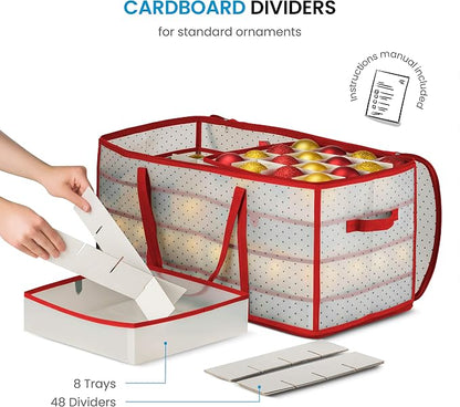ZOBER Christmas Ornament Storage Box - Image 3