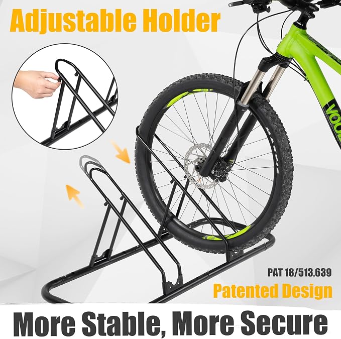 CyclingDeal Bicycle Floor Parking Rack Stand - Image 2