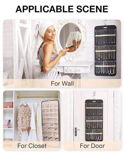 BAGSMART Hanging Jewelry Organizer Storage Roll - Image 6