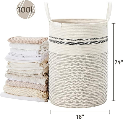 VIPOSCO Tall Laundry Basket, Large Dirty Clothes Hamper - Image 5