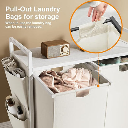 WOWLIVE Double Laundry Hamper - Image 5
