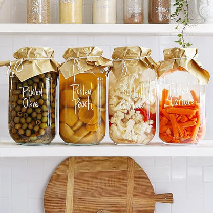 1 Gallon Square Glass Storage Jars - Image 4
