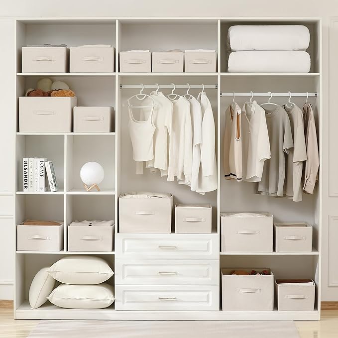 linen closet organizers and storage, Large Storage Baskets, clothes organizer - Image 5