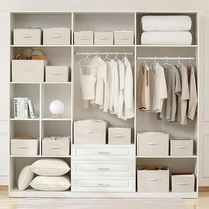 linen closet organizers and storage, Large Storage Baskets, clothes organizer - Image 5