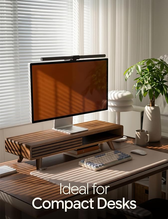 Tinamo 24" Wood Monitor Stand Riser - Image 4