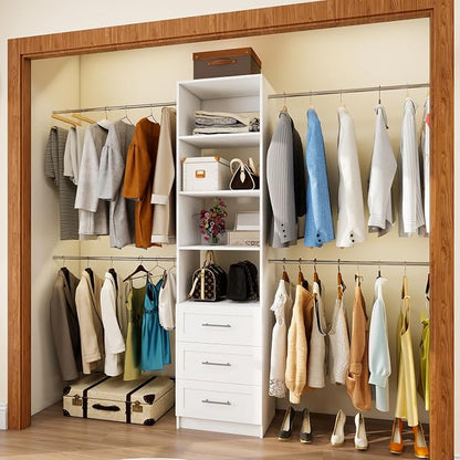 Closet System, 5FT-8FT Closet Organizer System by VOMAVEX
