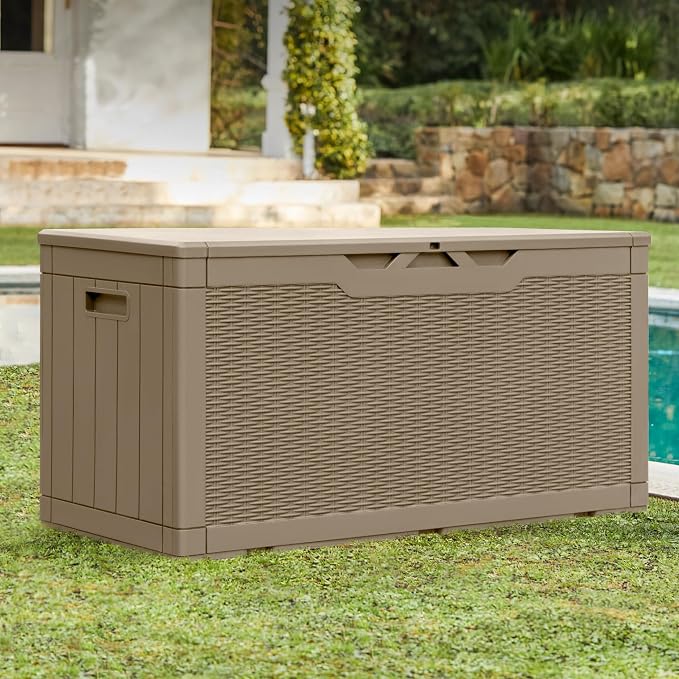 Greesum 100 Gallon Resin Patio Storage Box - Image 4