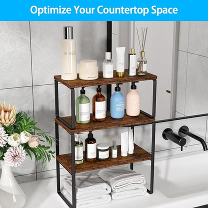 Kitchen Counter Organizer, Countertop Shelf, Adjustable, Stackable | Kitchen - Image 9