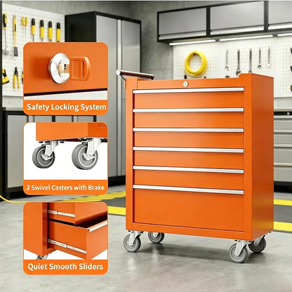 Garvee Rolling Tool Chest, 6 Drawers Tool Storage Cabinet, Toolbox - Image 5