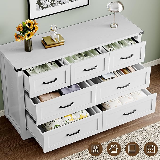 7-Drawer Dresser for Bedroom, Modern Wooden Chest of Drawers - Image 5