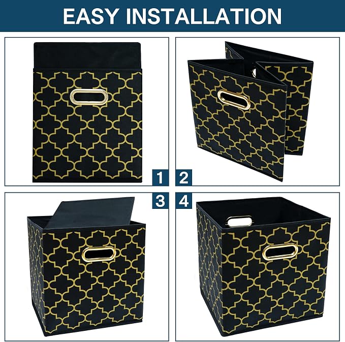 Fabric storage bins Cubes, Fabric Cube Organizer - Image 6