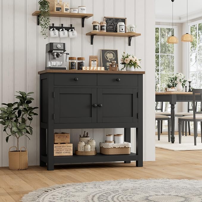 HOSTACK Farmhouse Console Table - Image 4