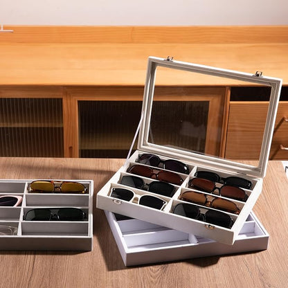 Frebeauty Sunglass Organizer, Velvet Glasses Organizer, 8-Slot Sunglasses Tray - Image 7