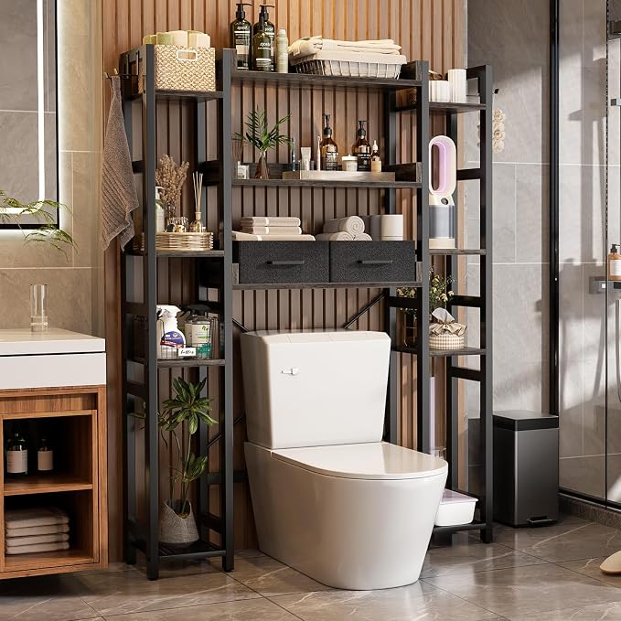 Over The Toilet Storage with 2 Drawers - Image 5