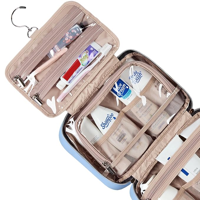 NISHEL Travel Toiletry Bag for women, Portable Hanging Organizer for - Image 4