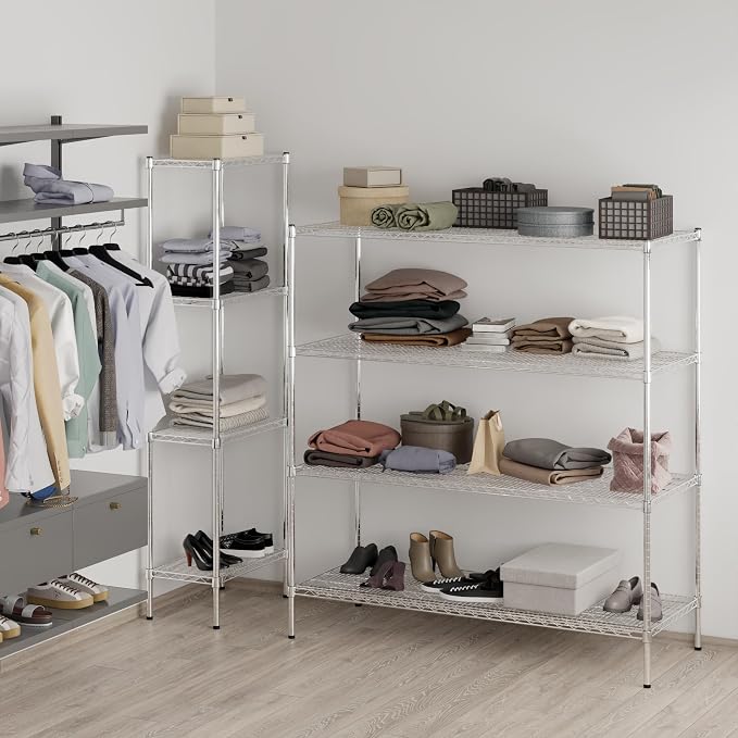 24" Deep x 60" Wide x 64" Height Wire Shelving Kit | 4-Tier | NSF Commercial - Image 7