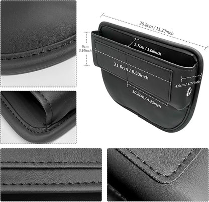 Universal Fit Car Seat Gap Filler Leather Car Storage Organizer Front Seat Auto - Image 5